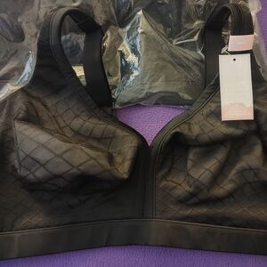 Lane Bryant- Cacique Black Sheer Mesh Wire Free Bra. New Never Worn